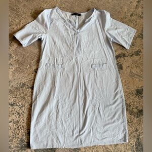 Zanzea Light Blue Mini Dress